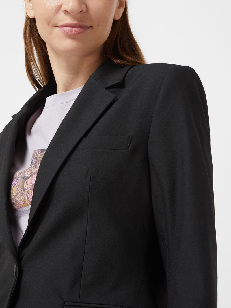 Blazer aus Viskosemischung Modell 'Feliana' in schwarz