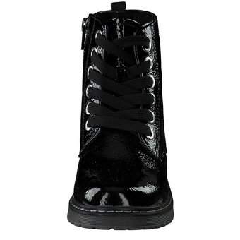 Tom Tailor Schnür Boots in schwarz