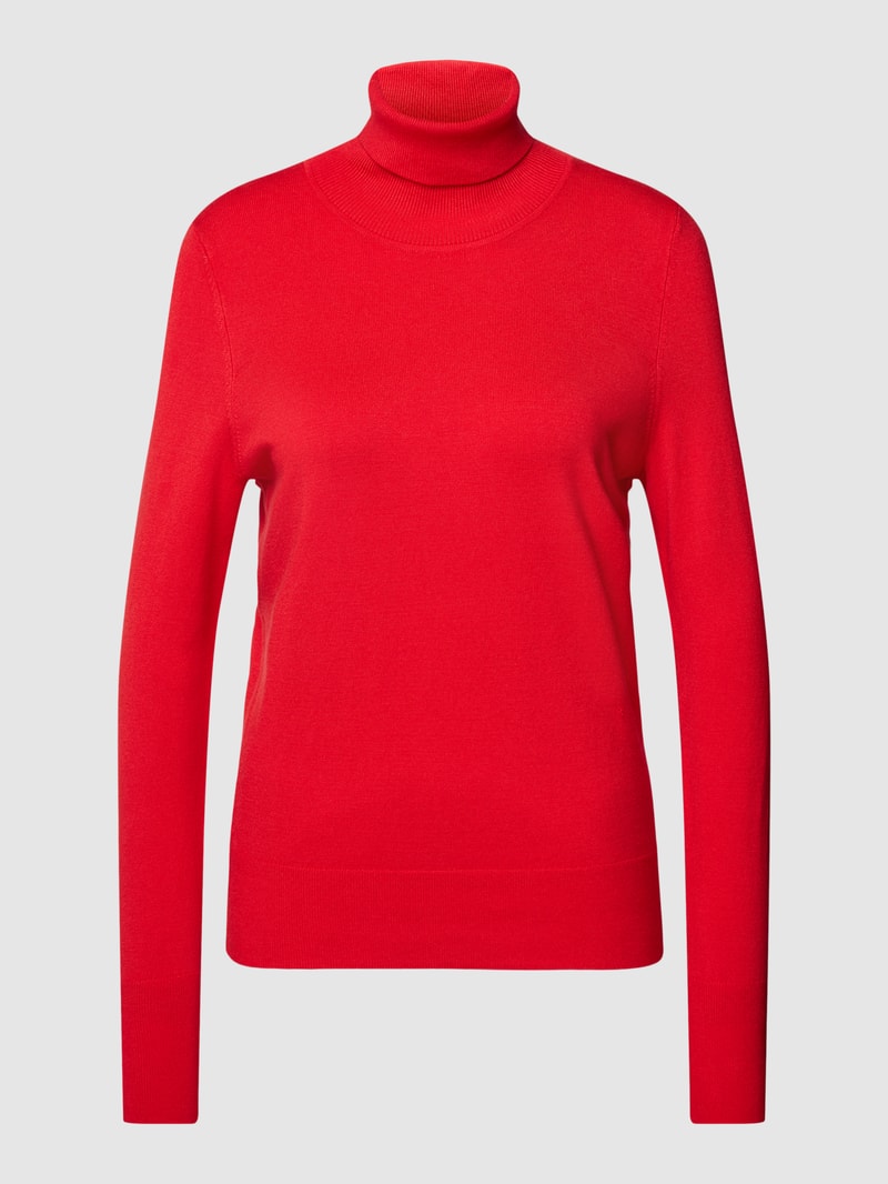Longsleeve mit Rollkragen in rot