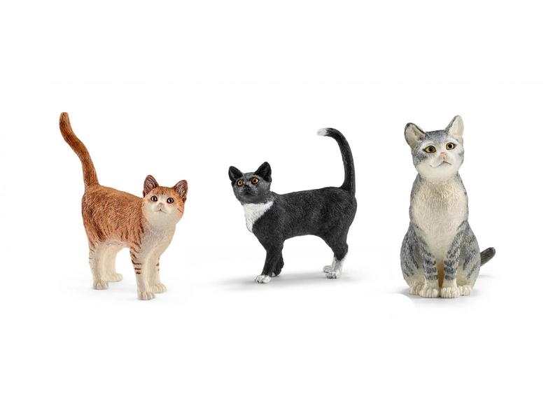 Set de 3 figurine chat