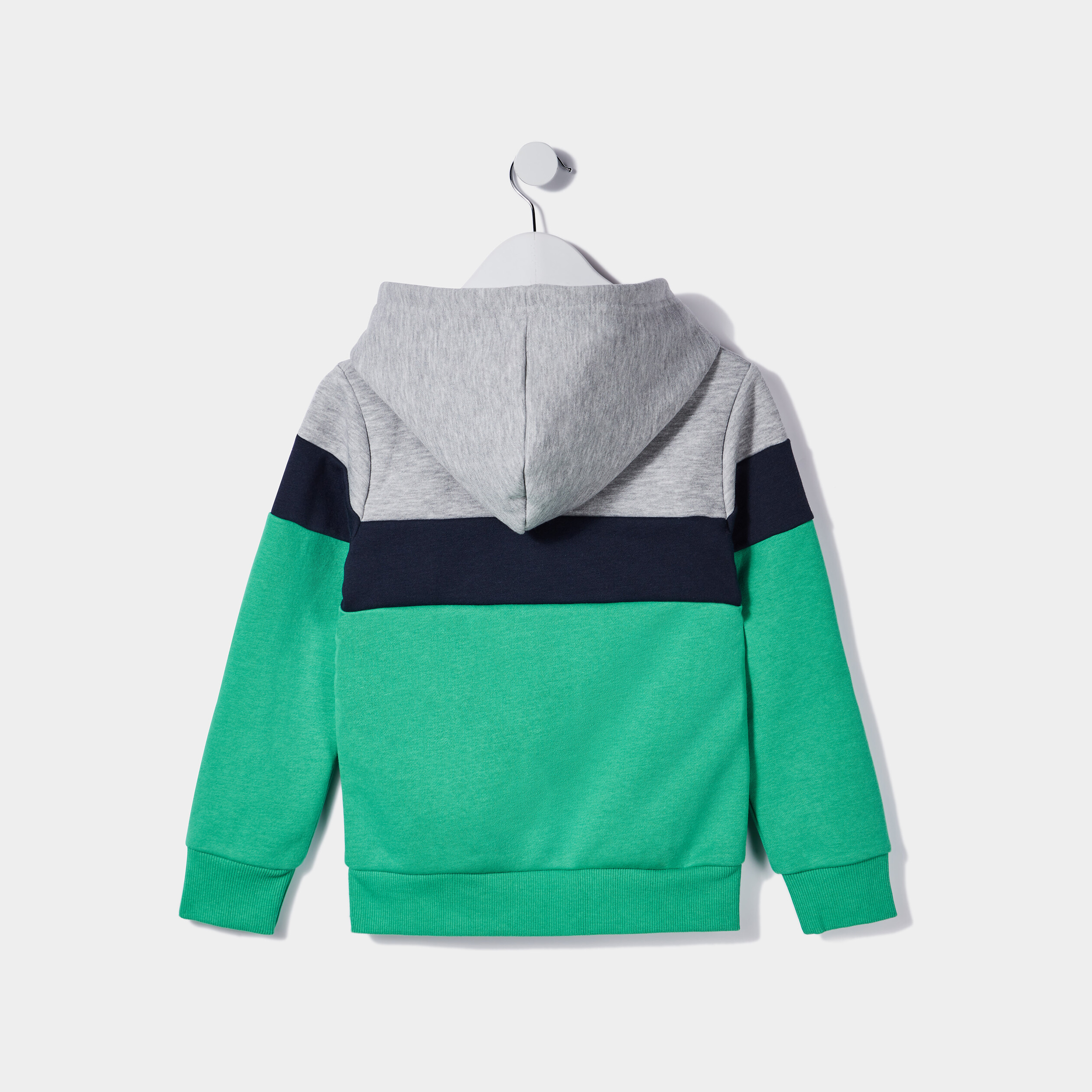 Sweat à capuche hoodie 1 poche Creeks vert garçon | La Halle
