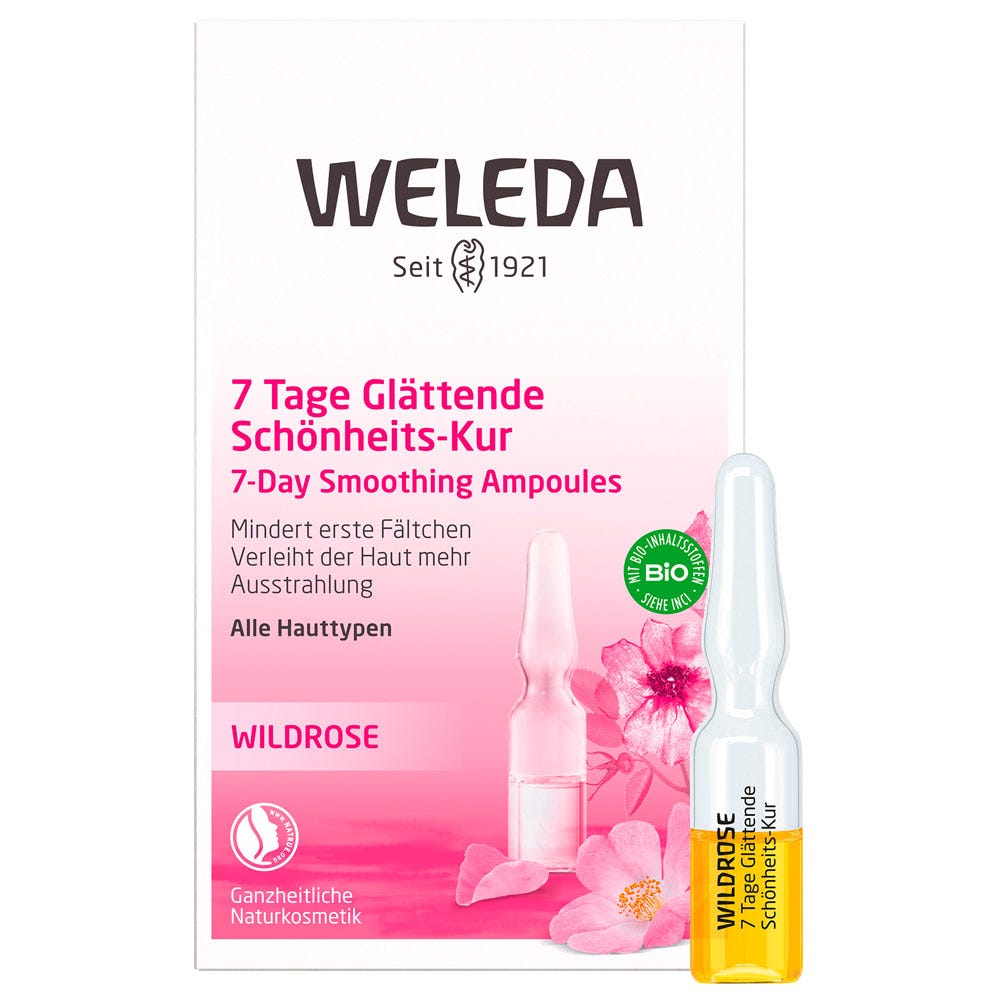 Weleda Wildrose 7 Tage Glättende Schönheits-Kur 7 x 0,8 ml