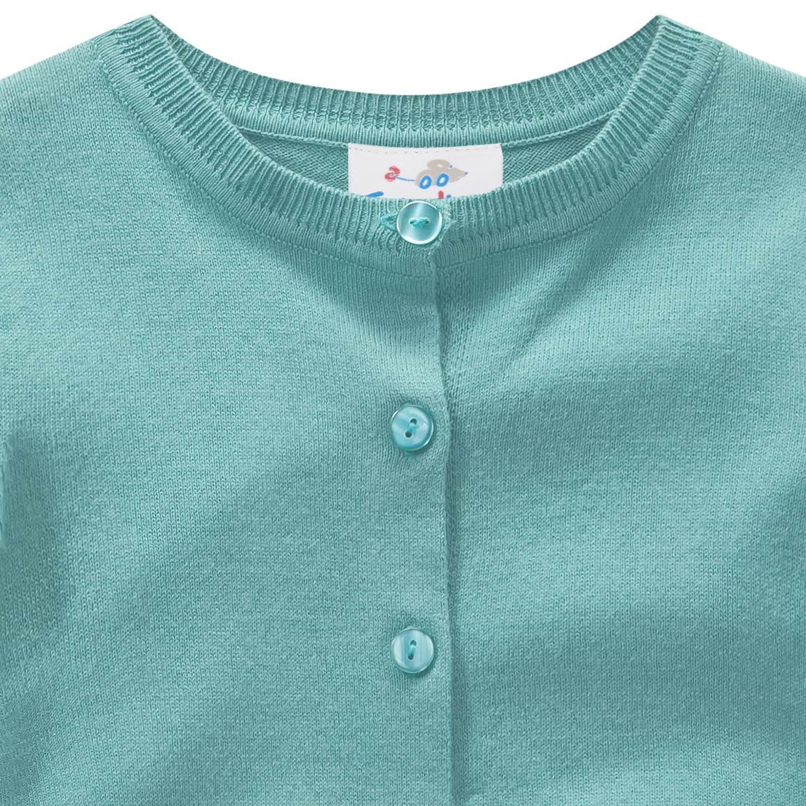 Mädchen Feinstrickjacke im Basic-Look