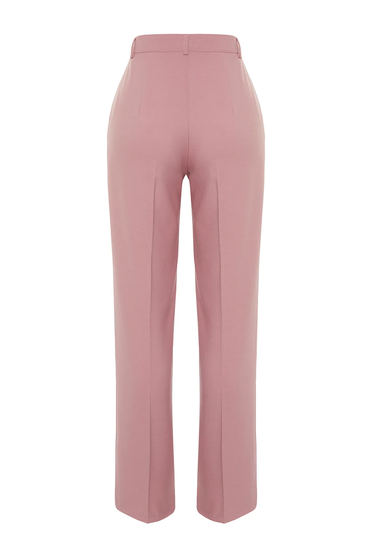 Trendyol Collection  Hellrosa, gerade geschnittene, plissierte Webhose in limitierter Auflage TWOAW23PL00401