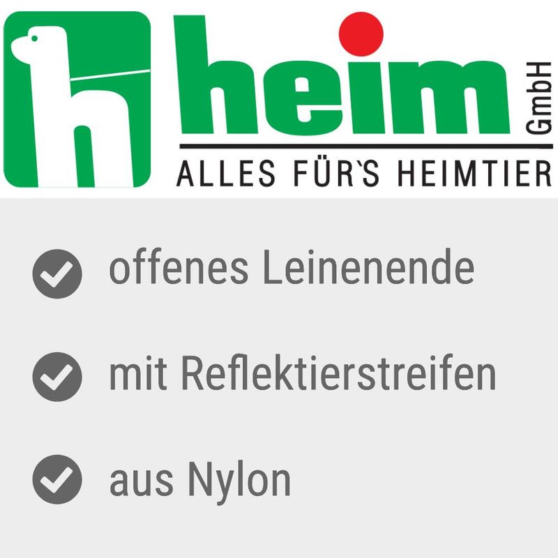 Heim Suchleine mit Reflektoren, schwarz zu TOP-Preisen | bitiba %