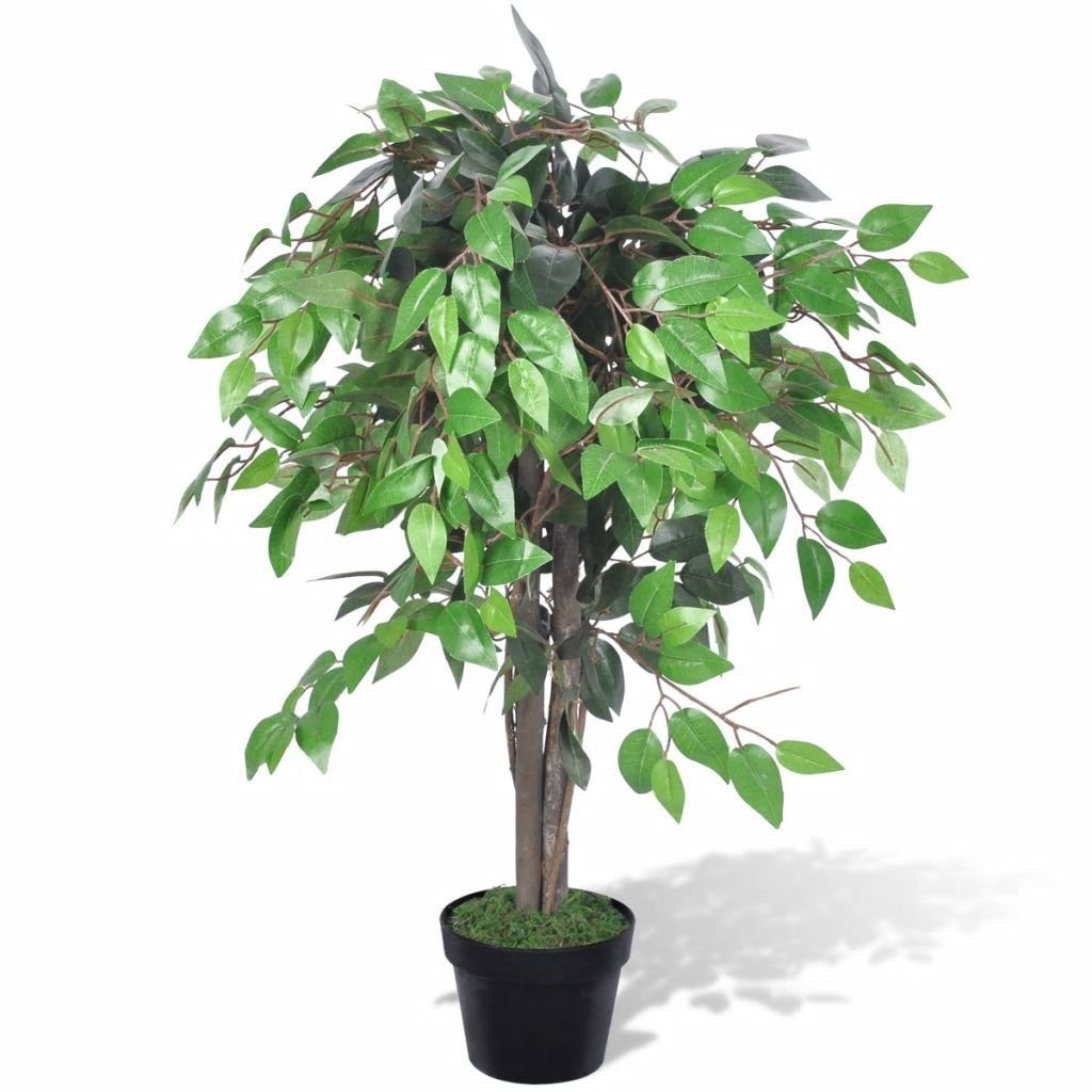 Kunstrasen Künstlicher Ficus mit Topf 90 cm, vidaXL, Höhe: 60 mm