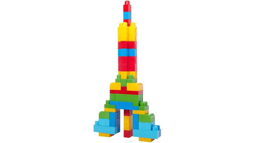 Mega Bloks Bausteine-Beutel bunt (60 Teile), Steck-Bausteine Kinder, Bauklötze