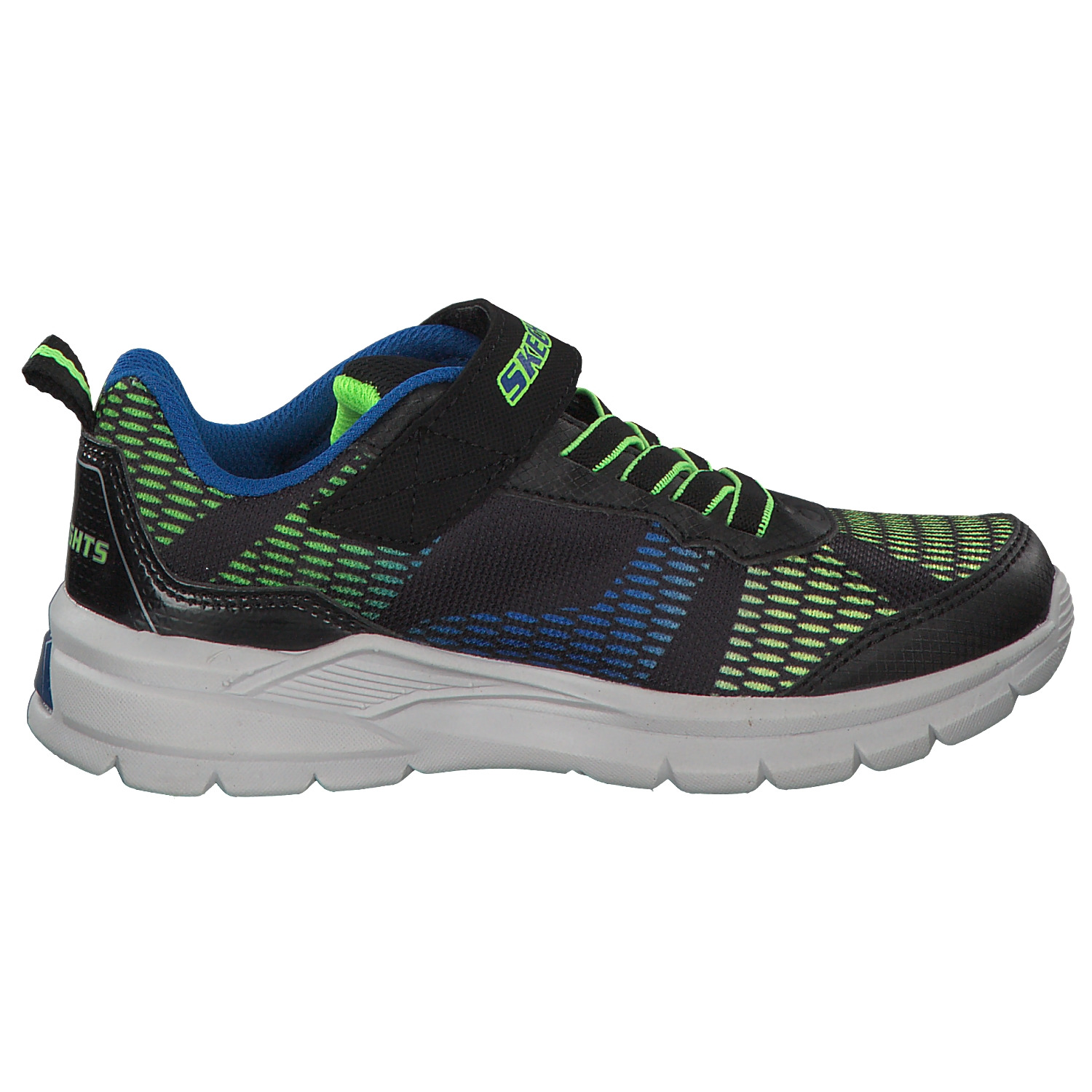 Skechers 90553, Sneakers Low, Kinder, Blau (Blau/Grün)