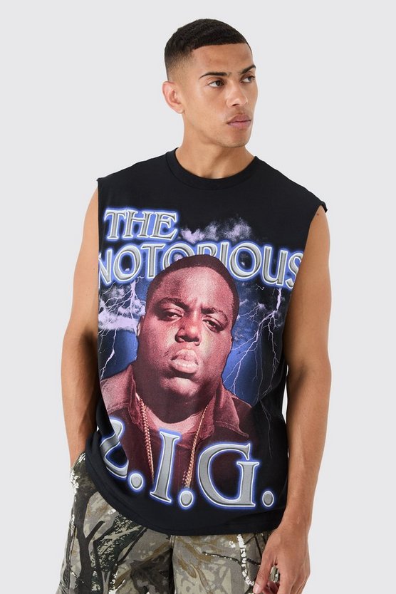 Oversize Tanktop mit lizenziertem Biggie-Print