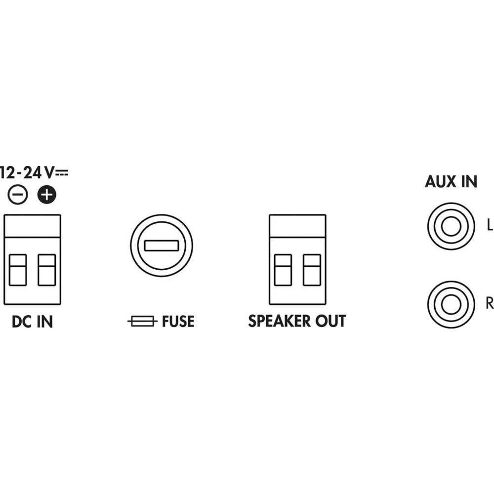 Monacor ELA-Mono-Class-D-Mischverstärker 15/30 W bei 4/8 Verstärker