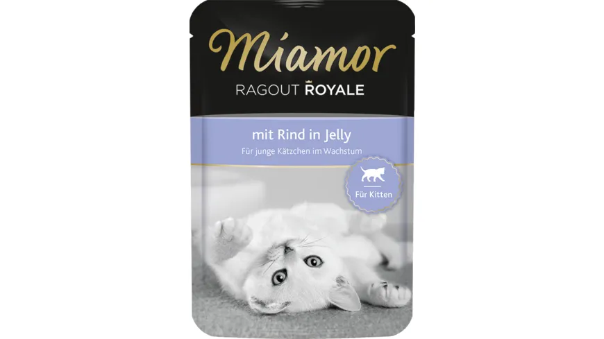 Miamor Katzennassfutter Ragout Royale Kitten - mit Rind 100 g