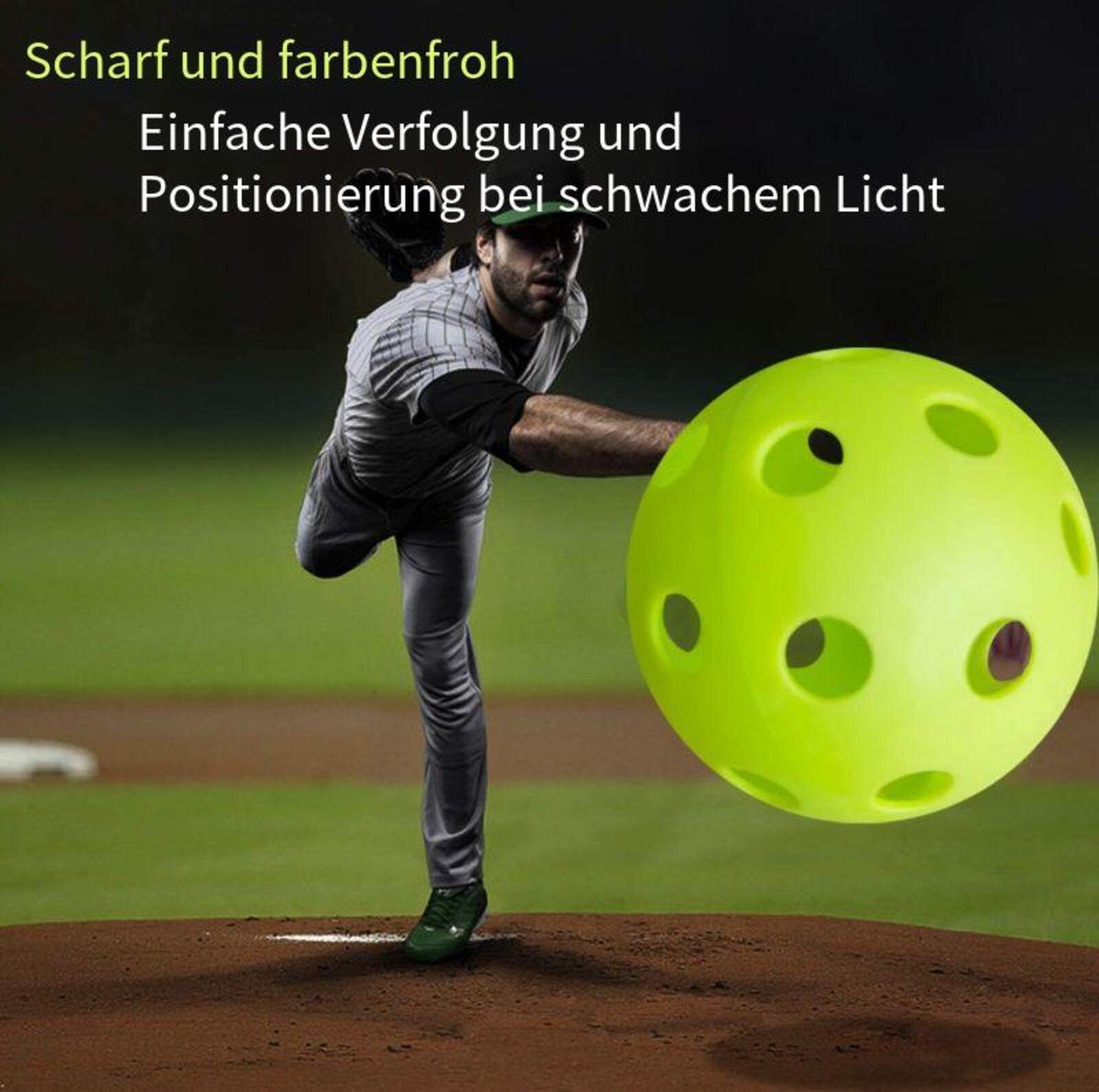 Devenirriche Golfball 12pcs Golf Übungsbälle,Hohle Luftstrom üBungsgolfbäLle,Übung Golfball