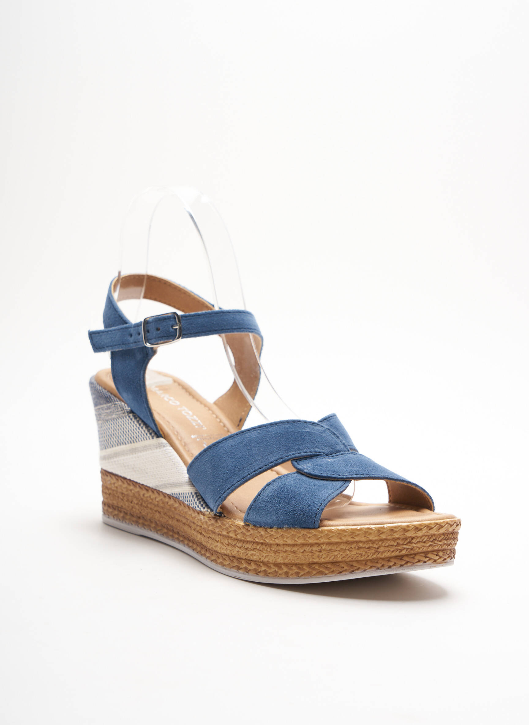 Marco Tozzi Sandales Nu Pieds Femme couleur bleu