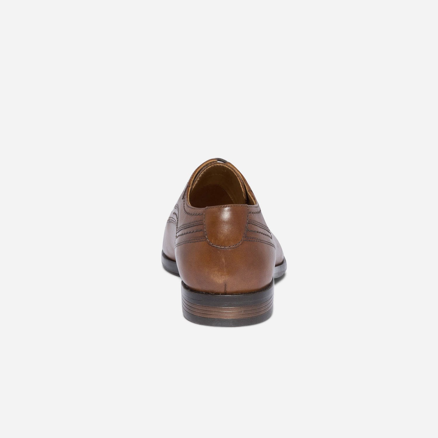 Derby marron en cuir