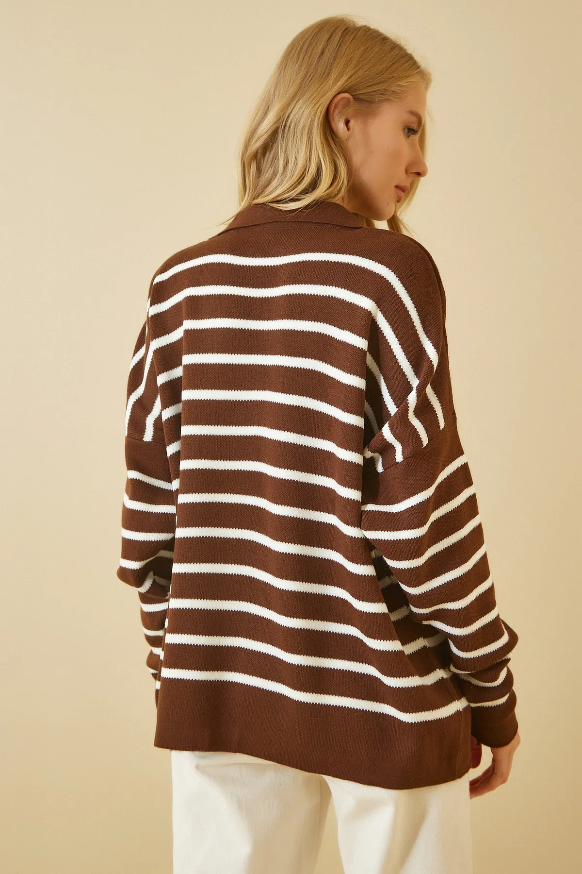 Happiness İstanbul  Pullover - Braun - Regular Fit