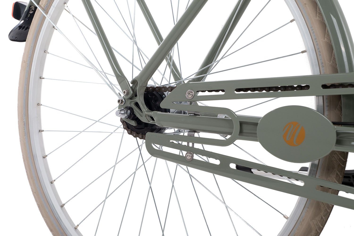 Maxim Cityrad Anno 1902 Wave, 7 Gang Shimano Nexus 7 Rücktritt Schaltwerk, Citybike schwarz/grau