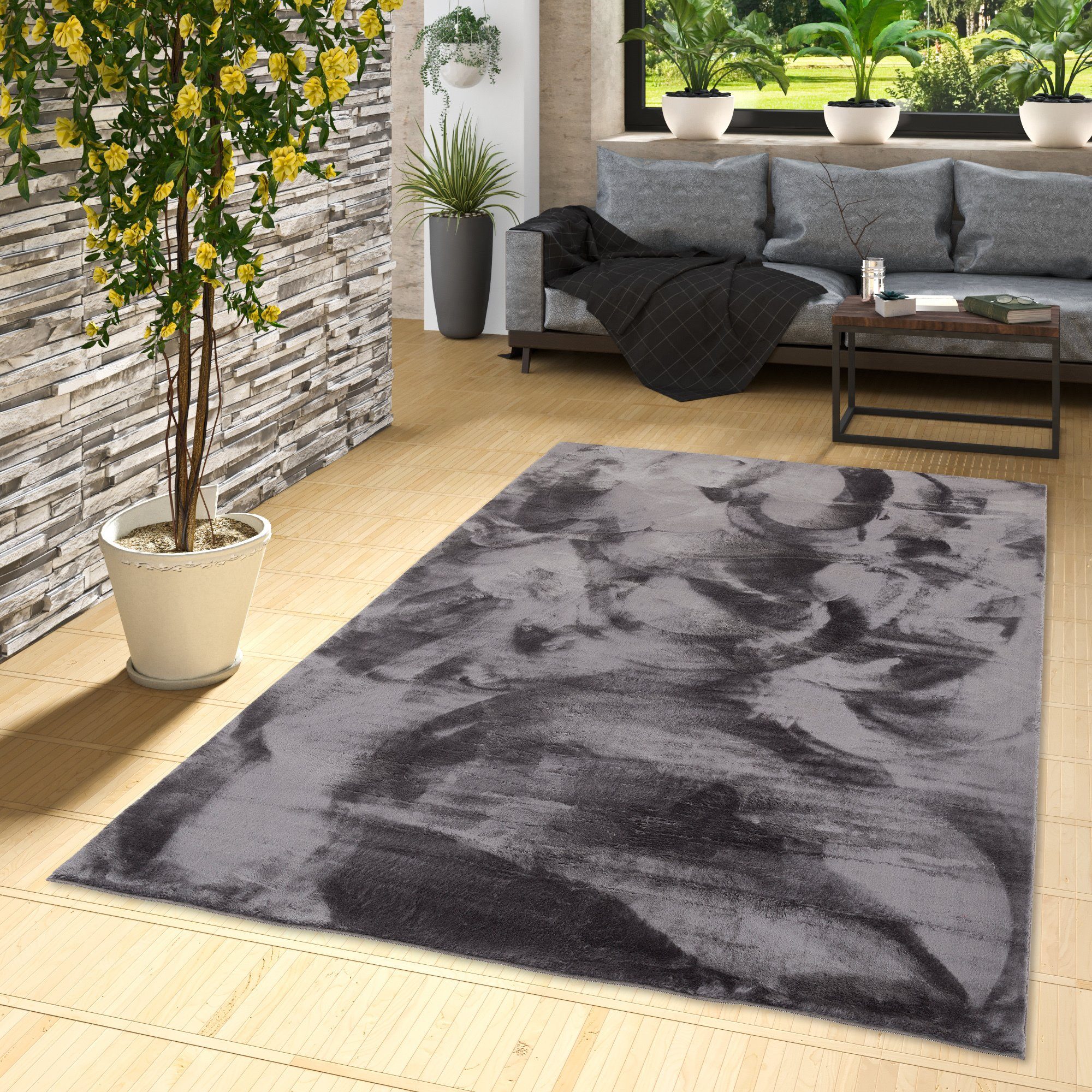 Fellteppich Luxus Super Soft Fellteppich Pearl, Pergamon, Rechteckig, Höhe: 19 mm