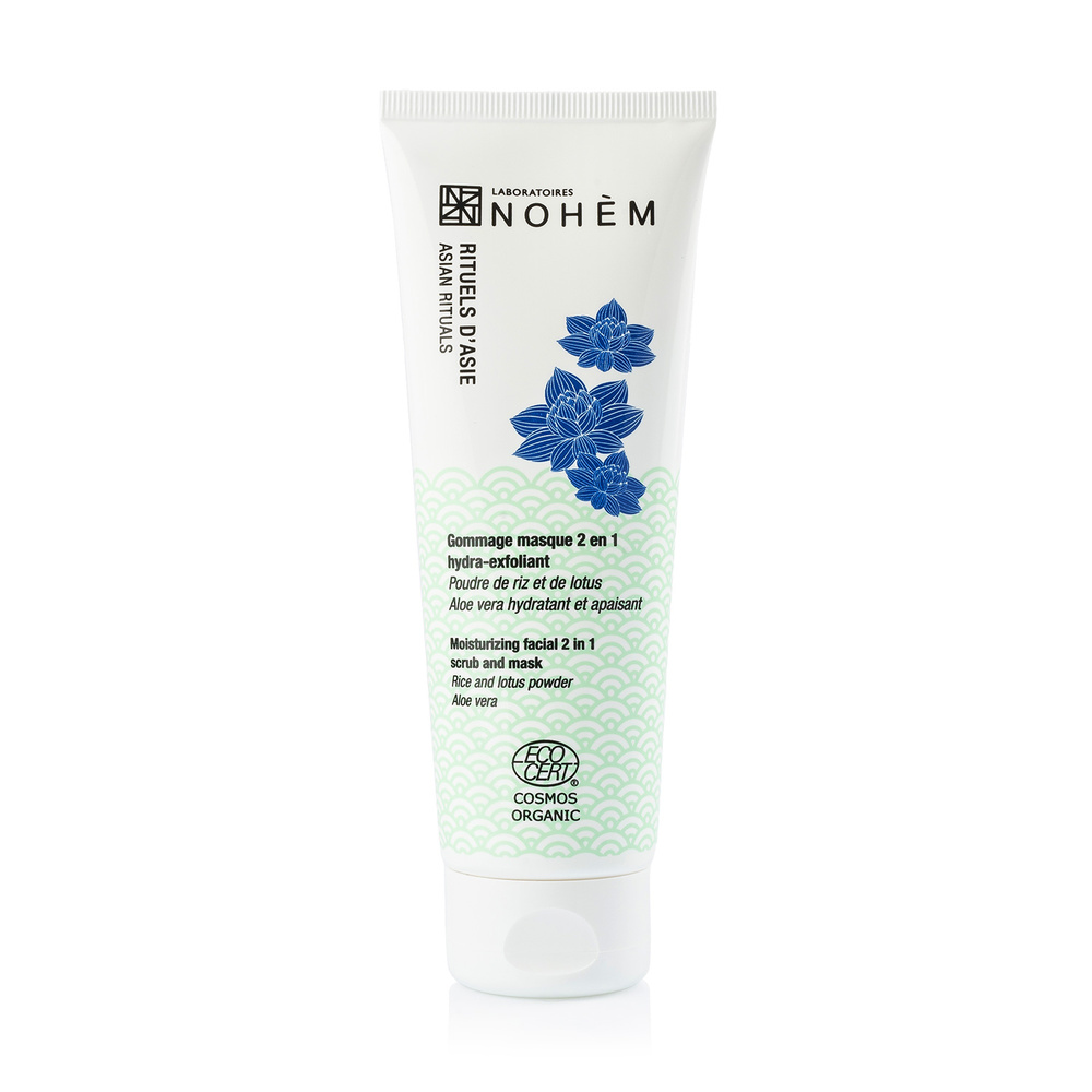 nohèm Gommage masque 2 en 1 hydra-exfoliant Gommage-masque visage