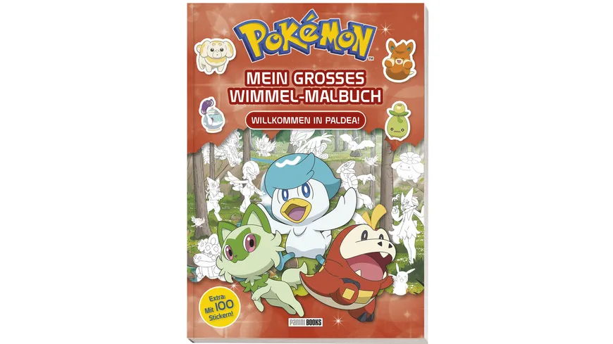 Pokémon: Mein großes Wimmel-Malbuch – Willkommen in Paldea!