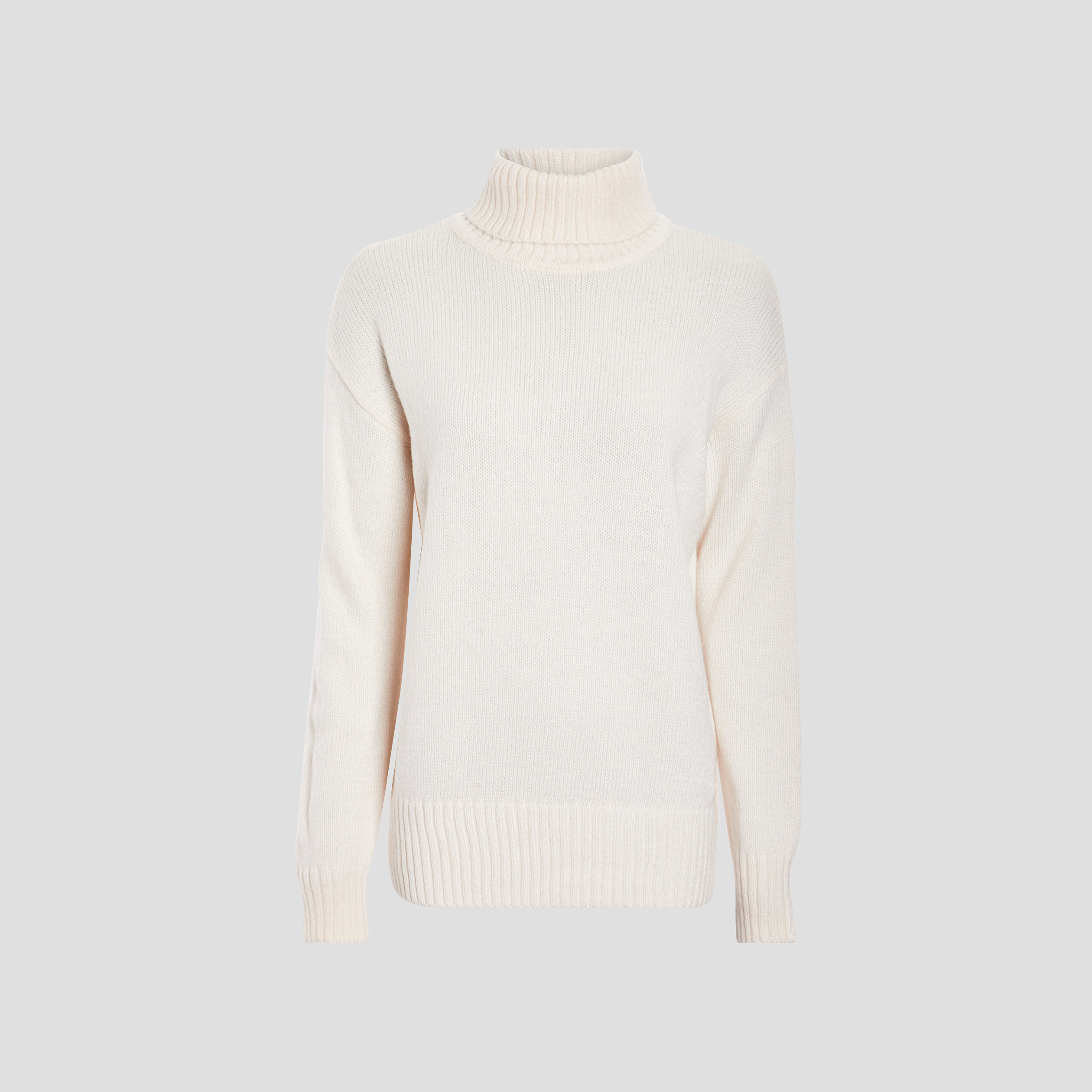 Pull col roulé ivoire femme | La Halle