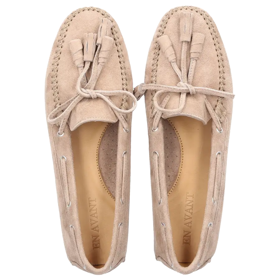 EN AVANT - Loafer 121 Veloursleder - beige