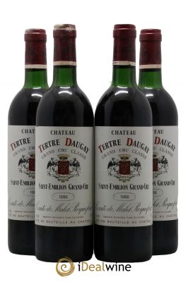 Château Tertre Daugay Grand Cru Classé  1988 - Lot de 4 Bouteilles