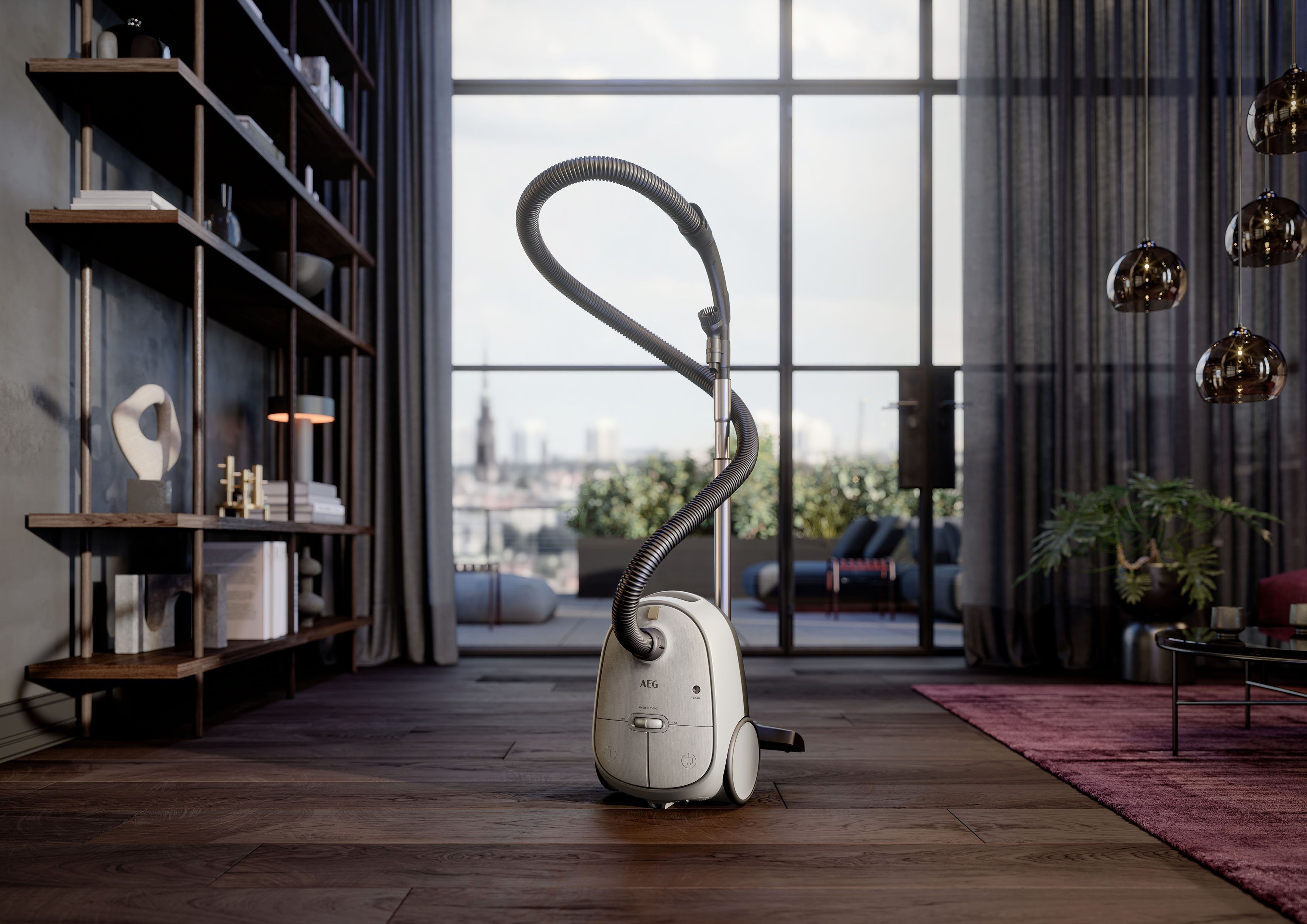 AEG Bodenstaubsauger HYGIENIC 6000 (AB61H6SW), 850 W, mit Beutel, hohe Saugleistung, inkl. Zusatzdüsen, 50 % Recyclingkunststoff