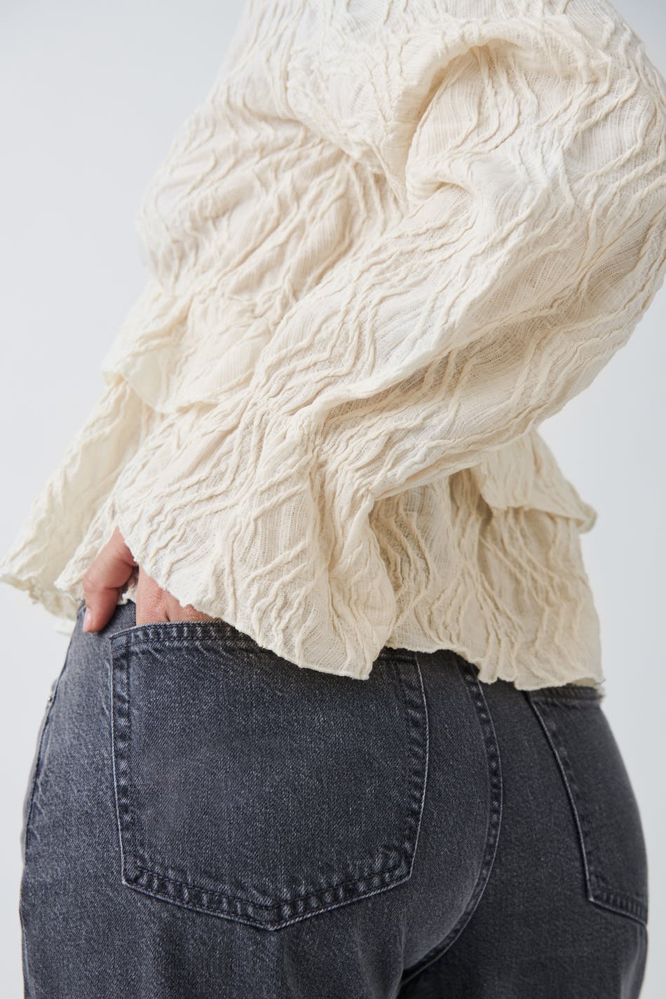 Boho frill top