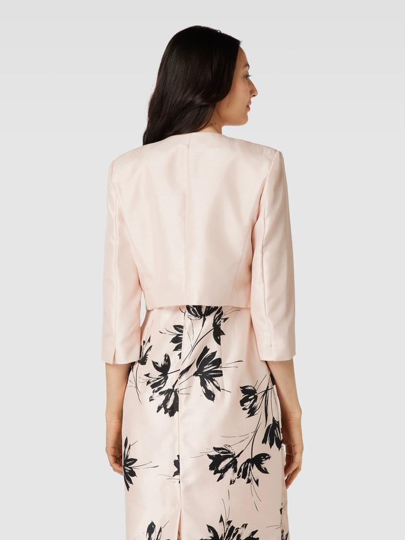 Bolero mit Ziernähten in rosa
