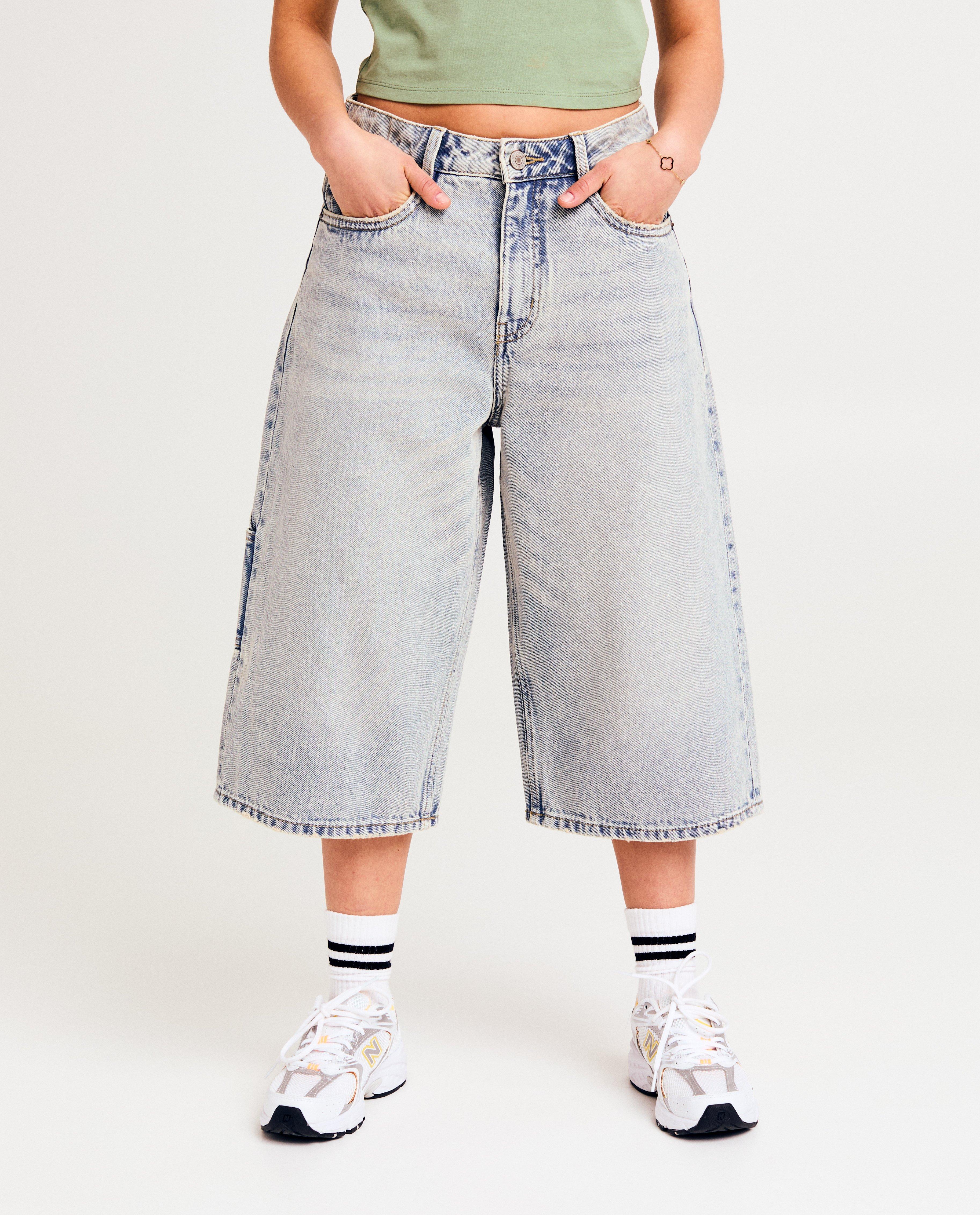 Pantaloni scurți din denim albastru deschis Groggy, albastru deschis