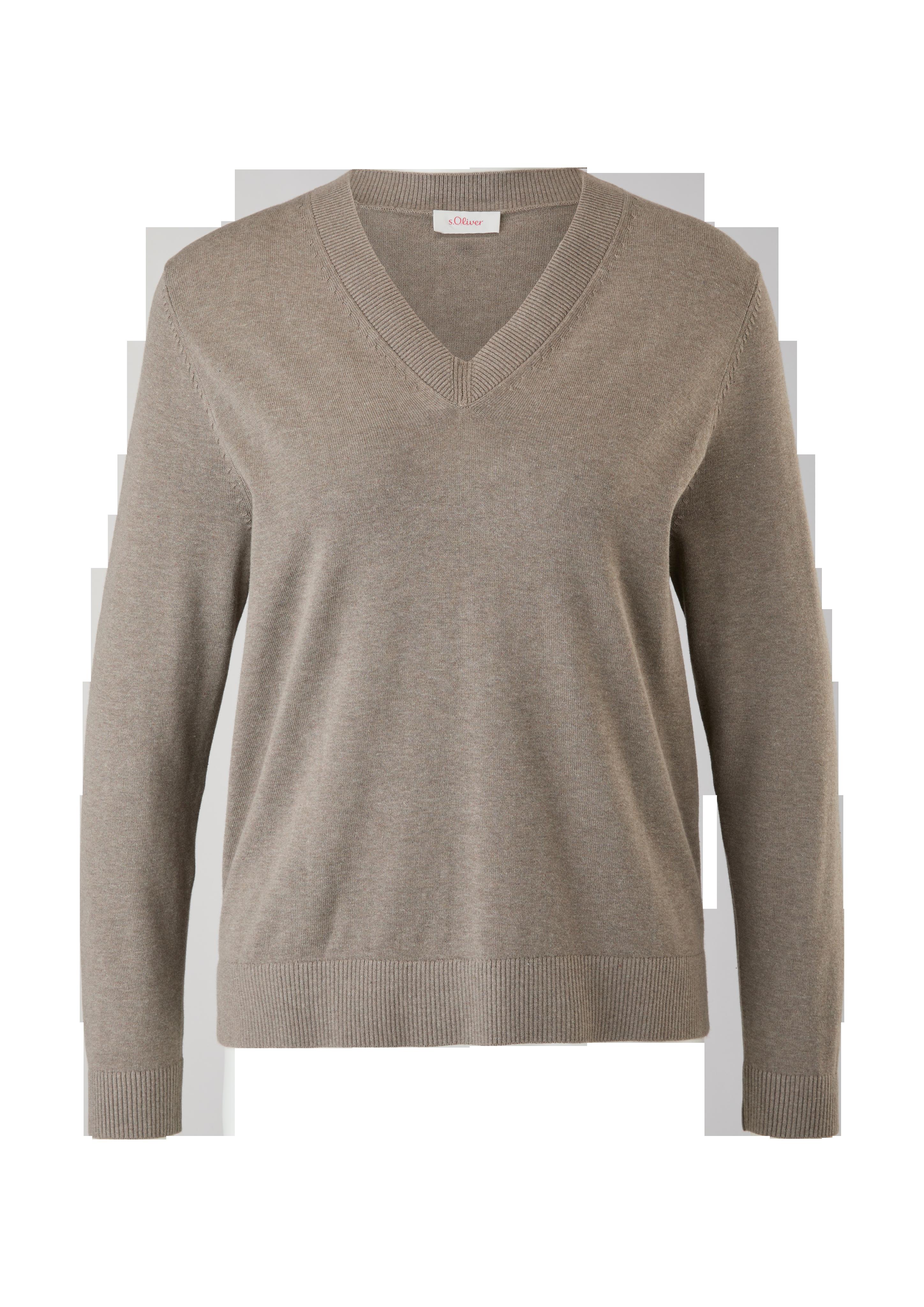 Strickpullover aus Baumwollmix  2121124-83W1