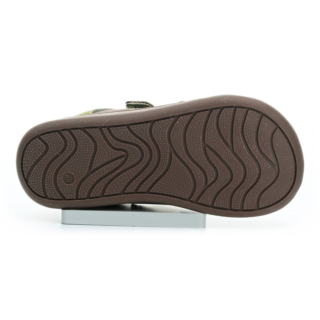 Protetika Roby Green Canvas Barfußschuhe Klett
