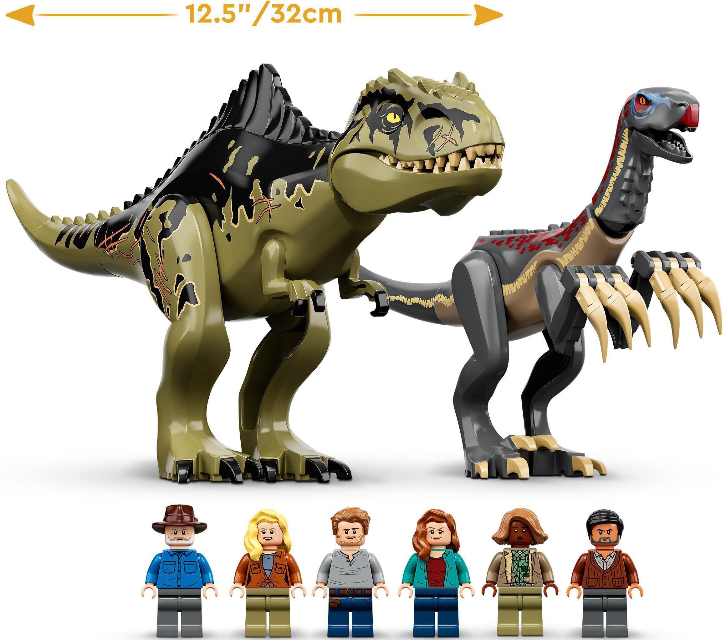 LEGO® Konstruktionsspielsteine Giganotosaurus & Therizinosaurus Angriff (76949), LEGO® Jurassic World, (810 St), Made in Europe