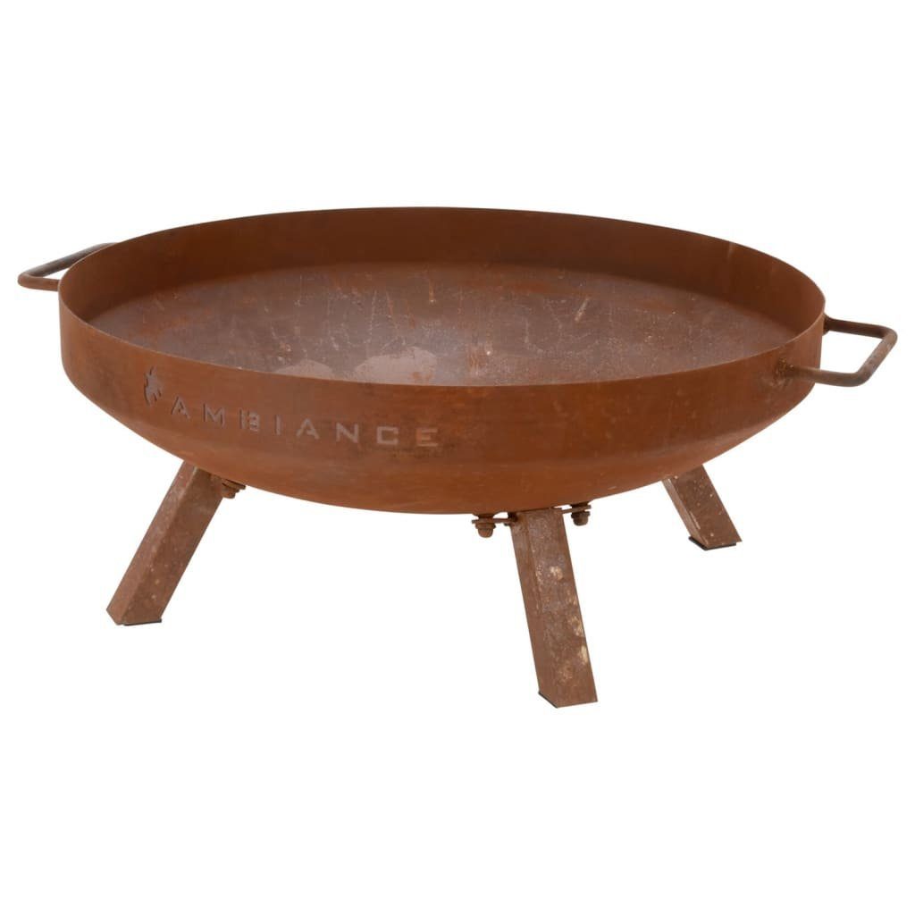 Progarden Feuerstelle Feuerschale mit Griffen Ø55 cm Rostbraun