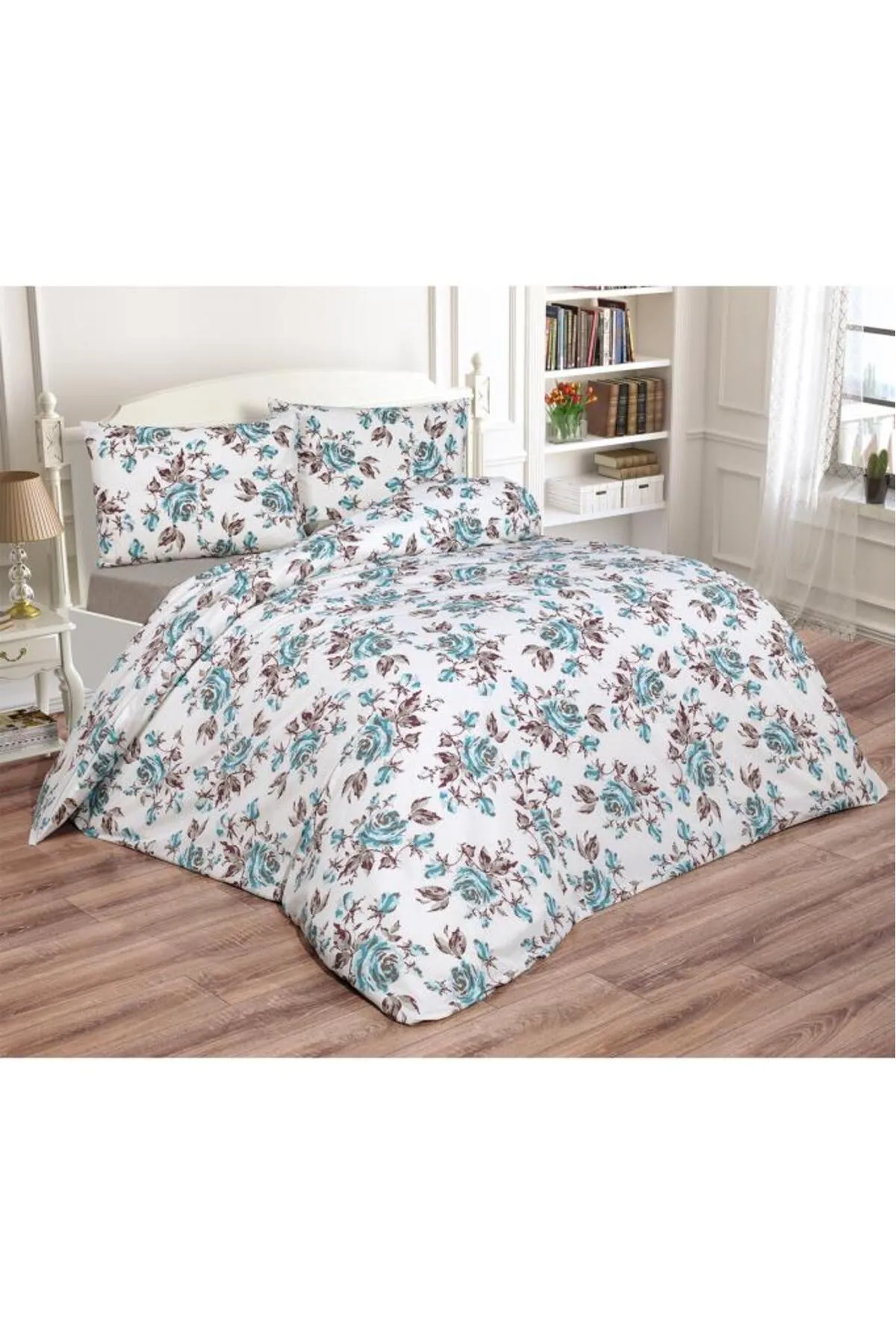 Çeyiz Diyarı  Bettwäsche Doppelbett - Blau - Gestreift