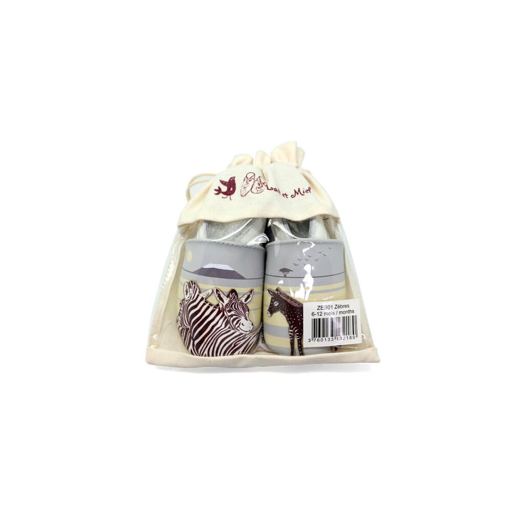 Lait et Miel Zebra Krabbelschuhe