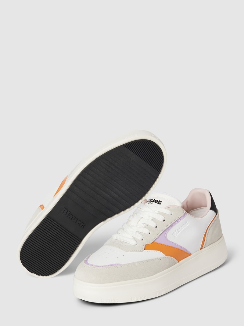 Sneaker mit Label-Details Modell 'BLUM' in weiß