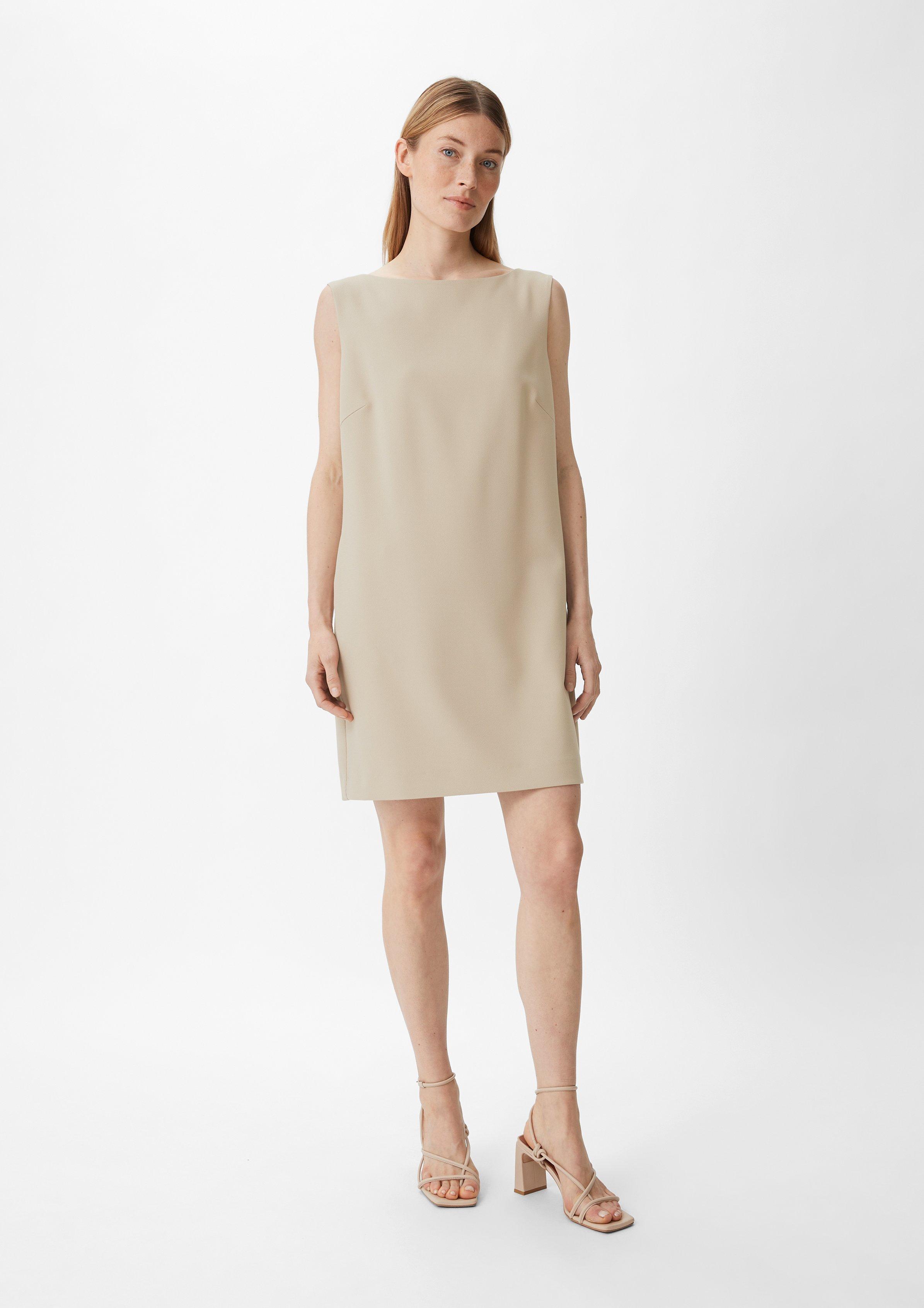 Kleid mit Piquéstruktur - helles beige