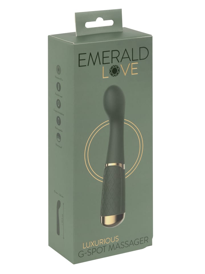 Emerald Love G-Punkt Vibrator Luxurious G-Spot Massager in grün günstig kaufen 19,5 cm
