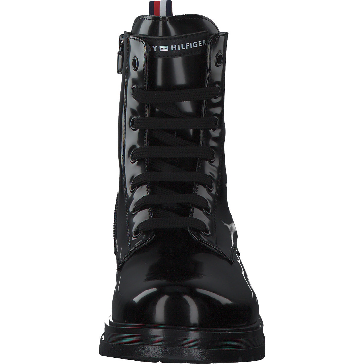 Tommy Hilfiger T4A5-32411, Schnürstiefeletten, Kinder, BLACK