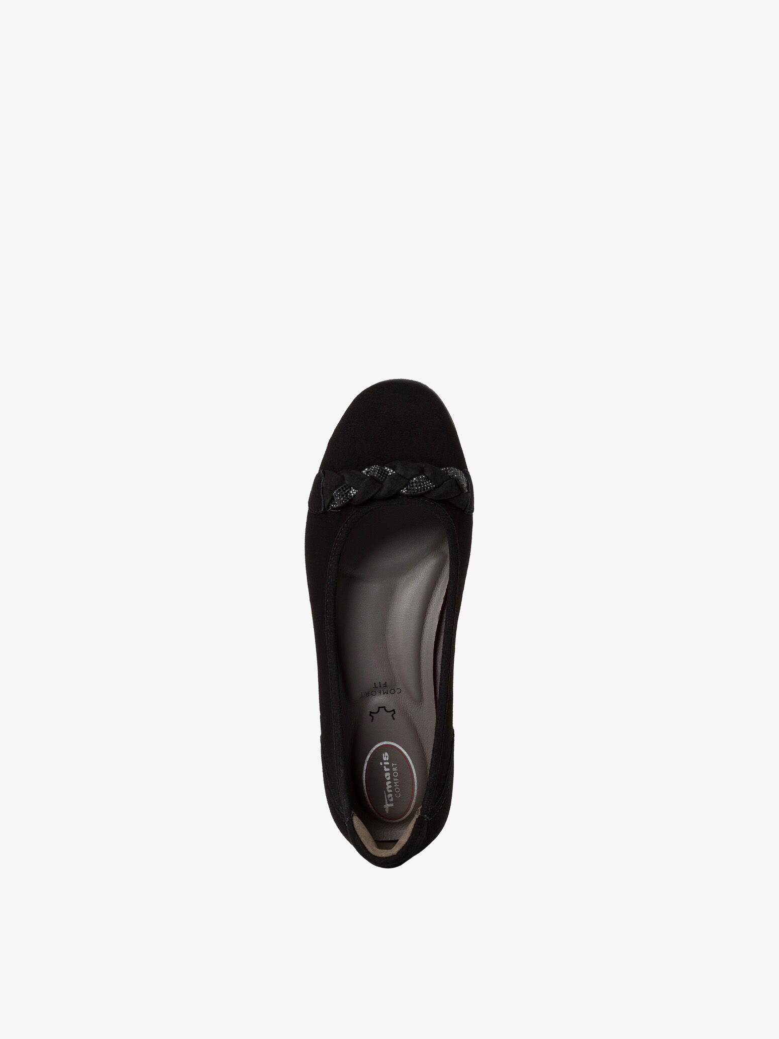 Ballerine en cuir - noir