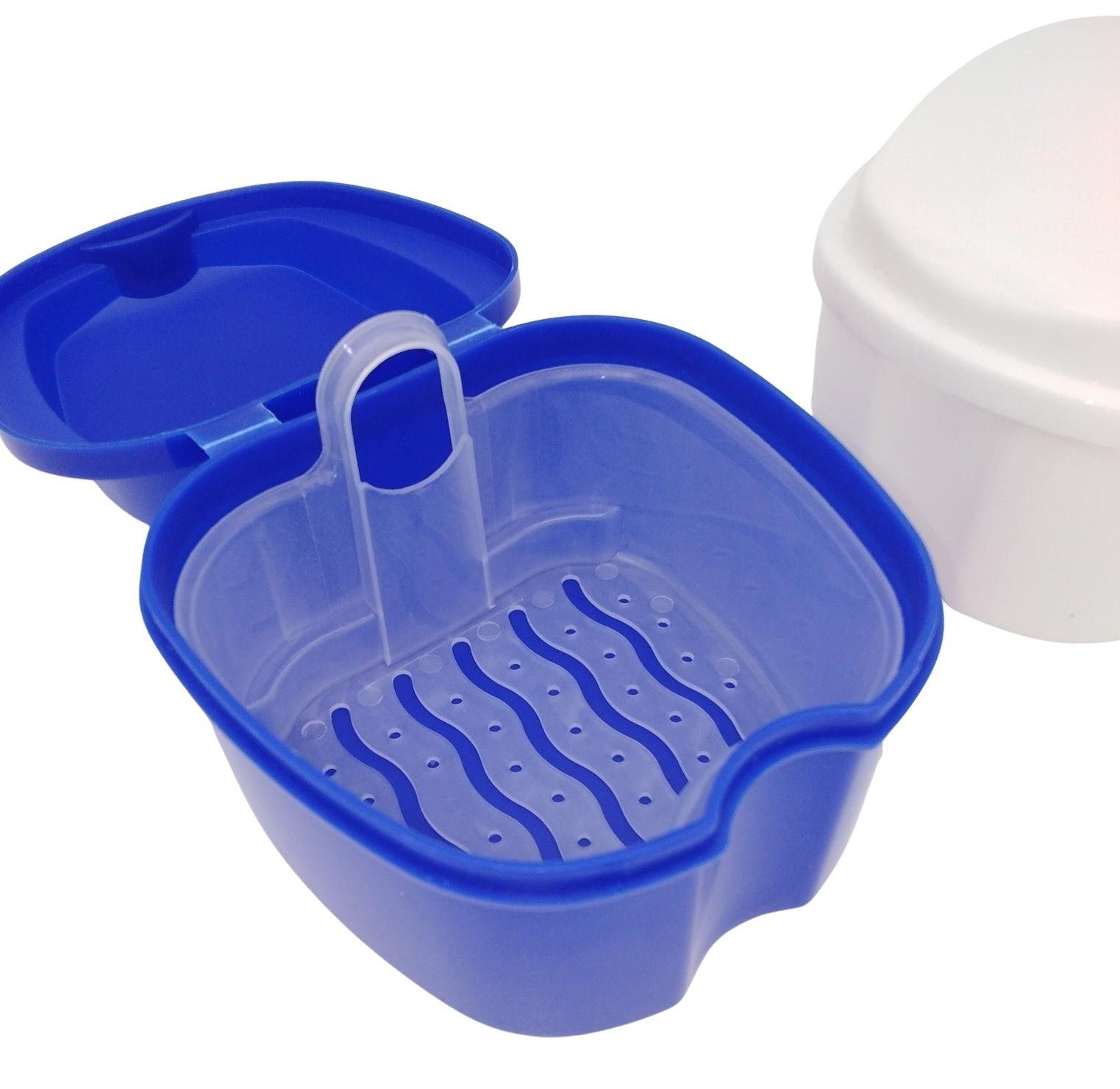 Radami Zahndose Zahnprothesen Box Prothesendose Gebissdose Sieb 2x
