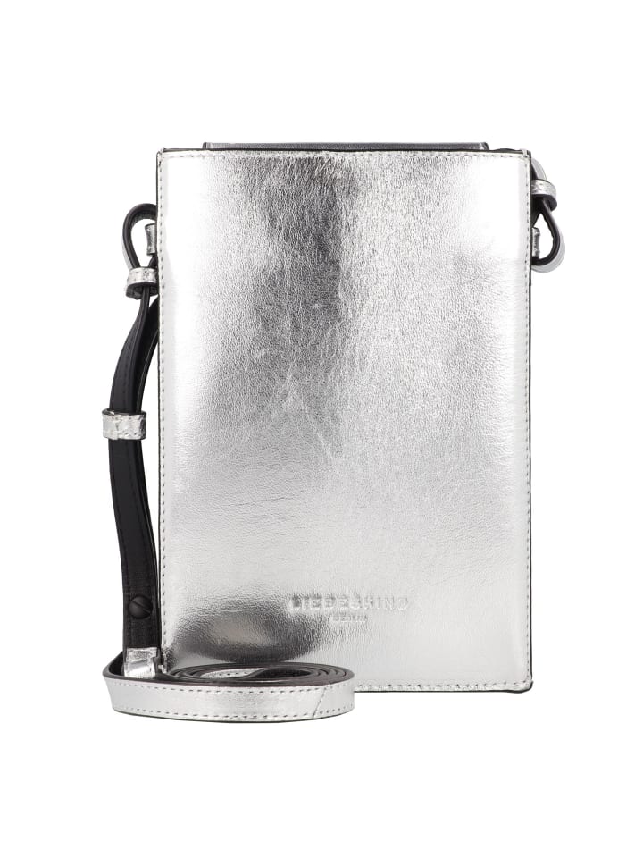 LIEBESKIND BERLIN Hilla Handytasche Leder 13 cm in silver günstig kaufen onesize