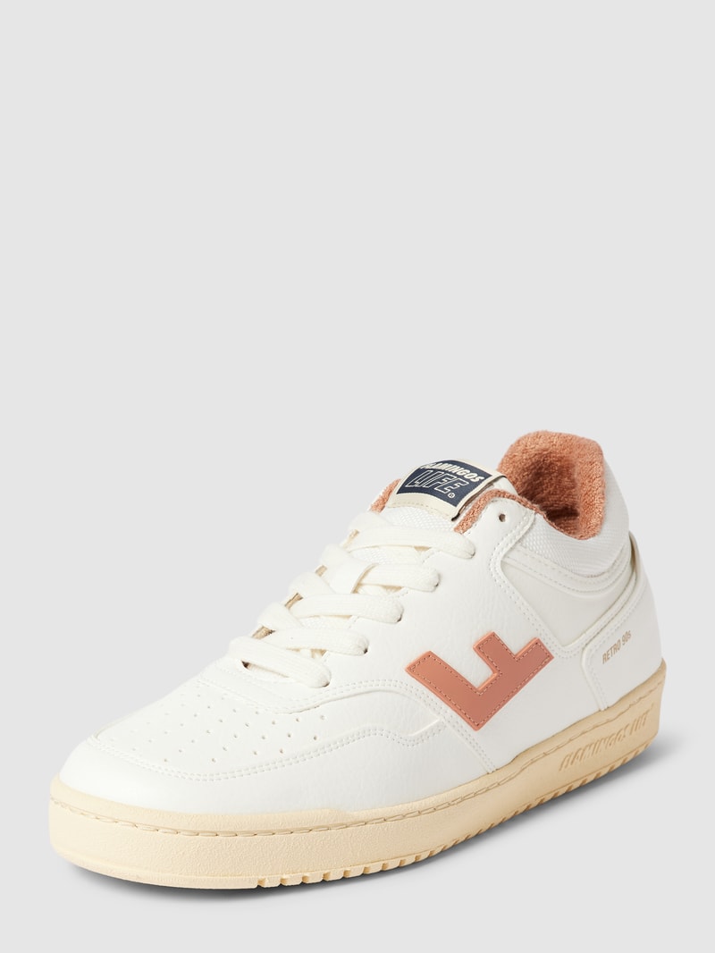 Sneaker mit Label-Details Modell 'Retro 90s' in orange
