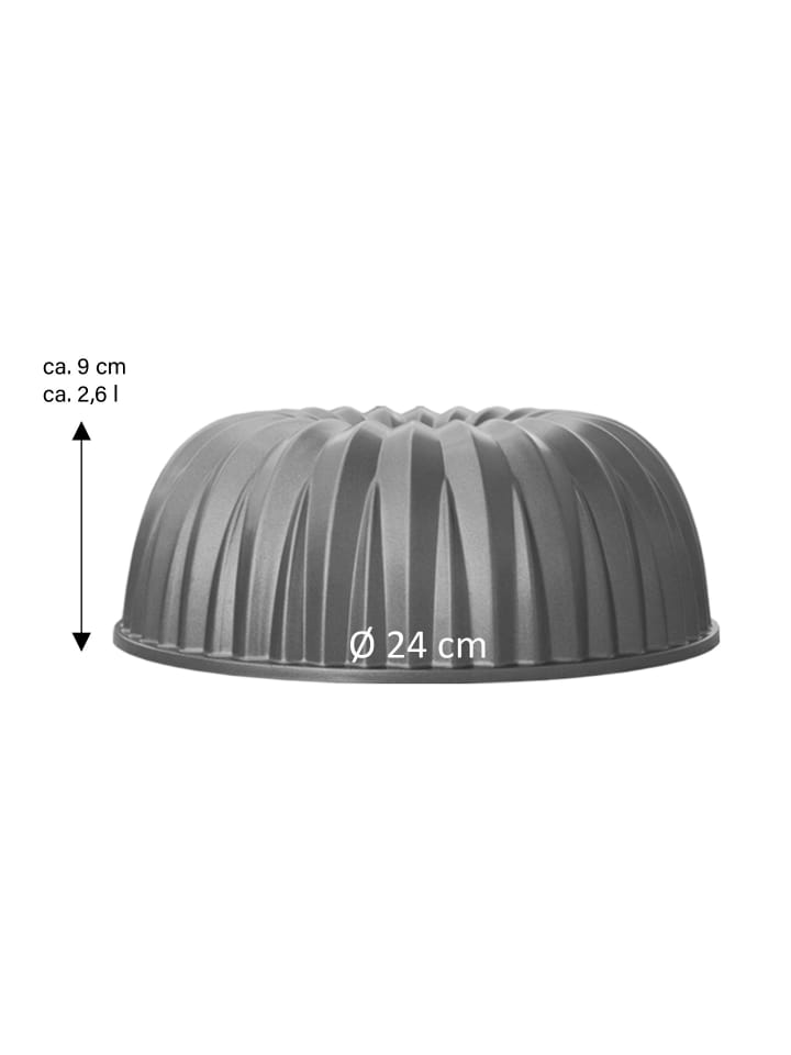 Stoneline Gugelhupf Backform 24,5 cm in Anthrazit günstig kaufen 2,6 L
