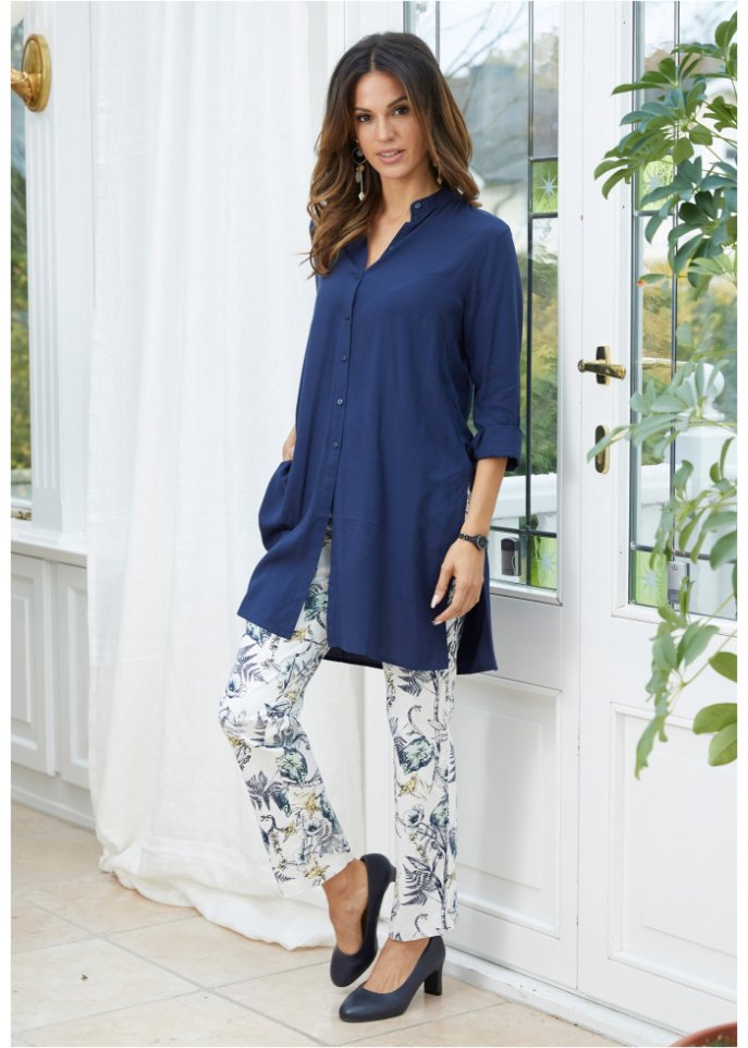 Viskose Longbluse