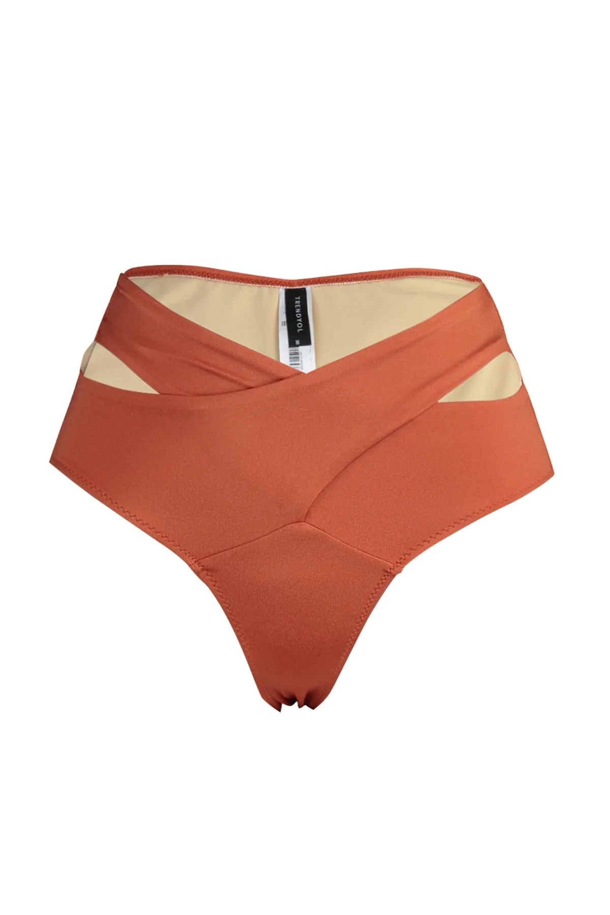 Trendyol Collection  Normale Bikinihose mit Kachelausschnitt/Fenster und hoher Taille TBESS20BA0184