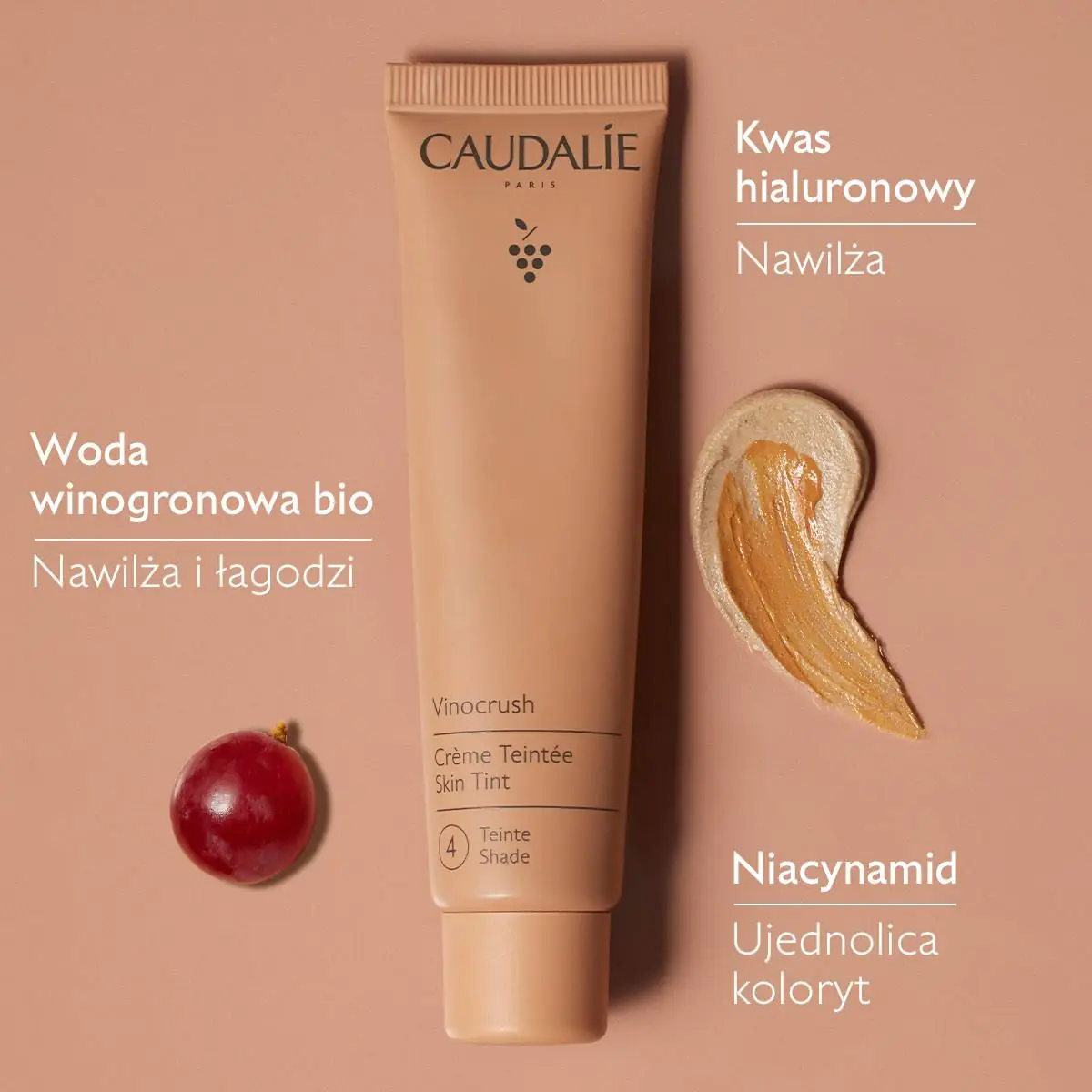 Caudalie Vinocrush kremasta boja za kosu, nijansa 4