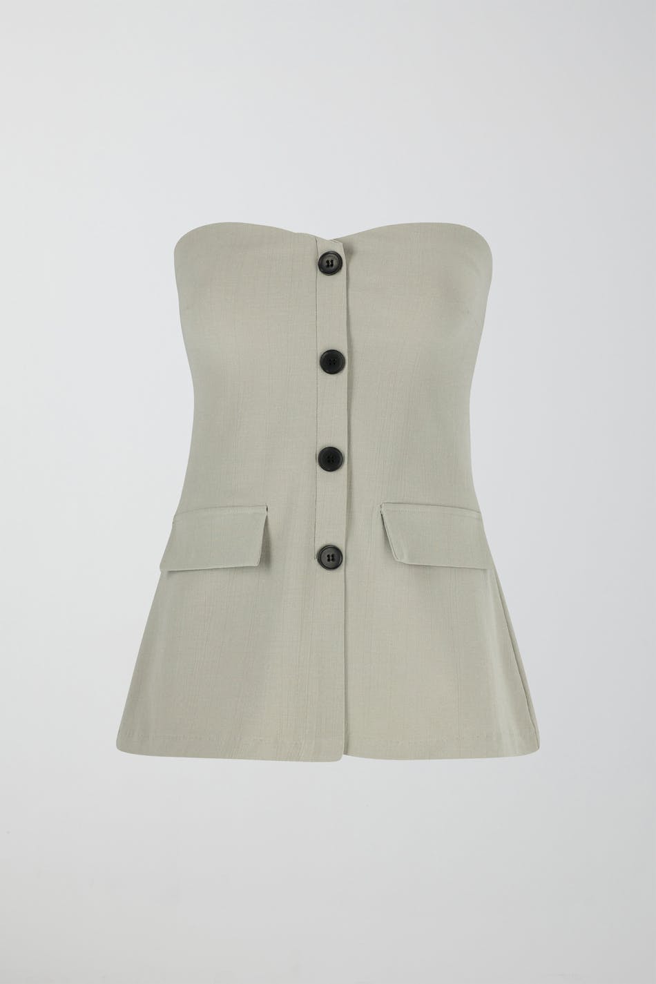 Tailored jersey bandeau