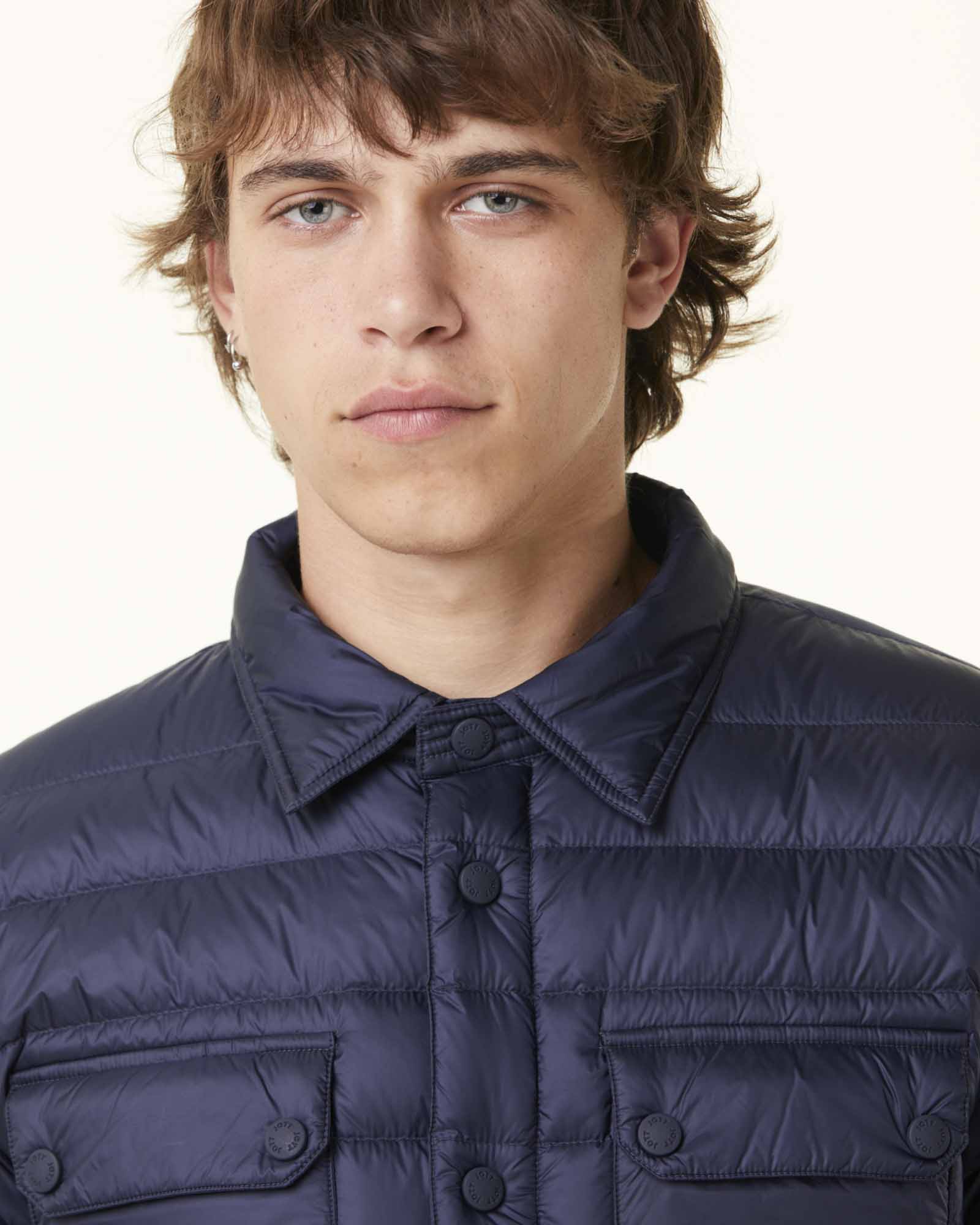 Doudoune légère col chemise Marine Cris